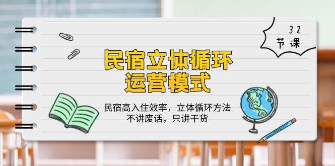 （10284期）民宿 立体循环运营模式：民宿高入住效率，立体循环方法，只讲干货（32节）